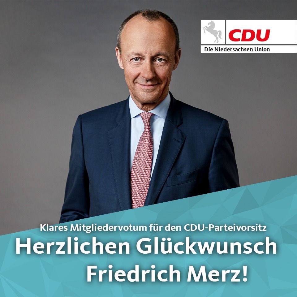Herzlichen Glückwunsch Friedrich Merz!