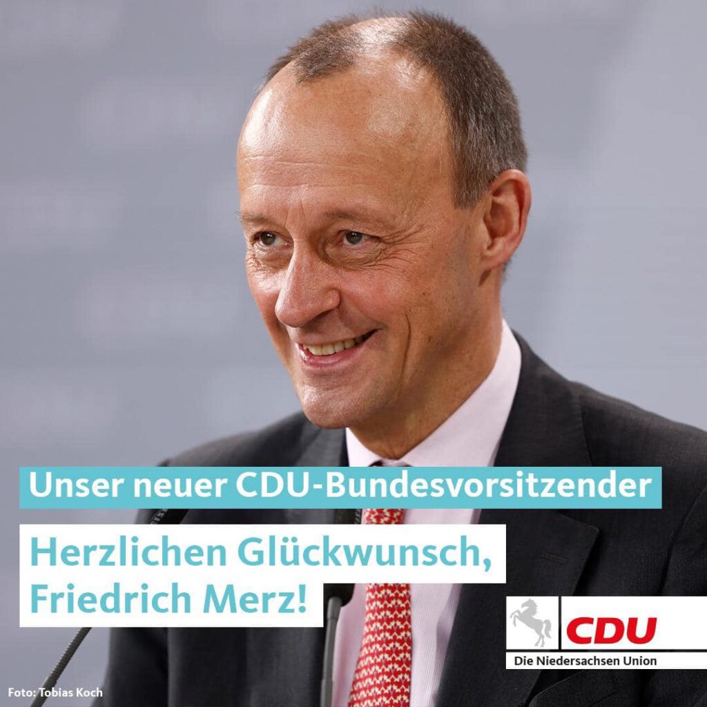 Eindeutiges Votum für Friedrich Merz